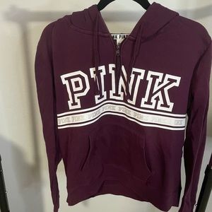 Pink Victoria Secret Maroon Quarter Zip